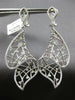 EXTRA LARGE 1.71CT DIAMOND 18KT WHITE GOLD DOUBLE LEAF CLIP ON HANGING EARRINGS