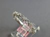 .24CT DIAMOND 14KT WHITE GOLD 3D 7 STONE FILIGREE MATTE & SHINY ANNIVERSARY RING