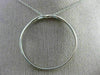 ESTATE .40CT DIAMOND 14KT WHITE GOLD 3D CIRCLE OF LIFE FLOATING PENDANT #20586