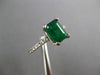 2.14CT DIAMOND & AAA EMERALD 14KT WHITE GOLD 3D BAGUETTE ENGAGEMENT RING #27326