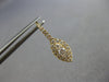 .66CT DIAMOND 14KT YELLOW GOLD 3D MARQUISE SHAPE HALO LEVERBACK HANGING EARRINGS