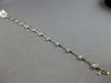 .42CT DIAMOND 14K WHITE GOLD ROUND ETOILE BY THE YARD SQUARE FUN TENNIS BRACELET