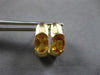 1.78CT AAA CITRINE 14KT YELLOW GOLD SEMI BEZEL UMBRELLA HANGING EARRINGS #27933
