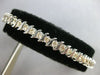 ESTATE 3.0CT DIAMOND 14KT WHITE GOLD 3D CLASSIC ROUND SWIRL TENNIS BRACELET