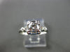 ANTIQUE .46CT OLD MINE DIAMOND 14KT W GOLD HEART FISHTAIL ENGAGEMENT RING #22078