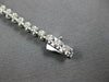 ESTATE 2.73CT DIAMOND 14KT WHITE GOLD 3D ROUND GRADUATING LOVE TENNIS BRACELET
