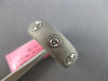 WIDE .81CT DIAMOND & GRAY ENAMEL 18KT WHITE GOLD ETOILE WEDDING ANNIVERSARY RING
