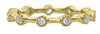 .29CT DIAMOND 18KT YELLOW GOLD FILIGREE ETERNITY BAMBOO WEDDING ANNIVERSARY RING