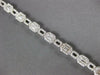 4.54CT DIAMOND 18K WHITE GOLD ROUND & EMERALD CUT SQUARE OCTAGON TENNIS BRACELET