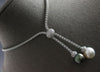 .42CT DIAMOND & AAA SOUTH SEA & TAHITIAN PEARL 18K WHITE GOLD 3D LARIAT NECKLACE