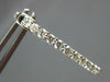 1.50CT DIAMOND 14KT WHITE GOLD CLASSIC 2MM INSIDE OUT OVAL HOOP HANGING EARRINGS