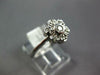 ESTATE .16CT DIAMOND 14KT WHITE GOLD 3D CLASSIC FLOWER FILIGREE FUN RING