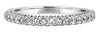 .40CT DIAMOND 18KT WHITE GOLD 3D ROUND FILIGREE SEMI ETERNITY ANNIVERSARY RING