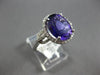 4.35CT DIAMOND & AAA AMETHYST 14KT WHITE GOLD 3D OVAL & ROUND LOVE KNOT FUN RING
