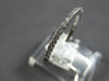ESTATE .18CT DIAMOND 18KT WHITE GOLD 3D CLASSIC SEMI ETERNITY ANNIVERSARY RING