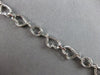 ESTATE 1.38CT DIAMOND 18KT WHITE GOLD 3D MULTI HEART LOVE KNOT TENNIS BRACELET