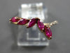 .63CT DIAMOND & AAA RUBY 14KT ROSE GOLD 3D MARQUISE & ROUND MULTI LEAF FUN RING
