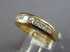 .87CT DIAMOND 14KT YELLOW GOLD CLASSIC PRINCESS CHANNEL WEDDING ANNIVERSARY RING
