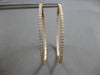 EXTRA LARGE 2.39CT DIAMOND 18KT ROSE GOLD ROUND INSIDE OUT HOOP HANGING EARRINGS