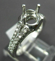 .45CT DIAMOND 14KT WHITE GOLD 3D 4 PRONG ROUND SEMI MOUNT ENGAGEMENT RING #17075