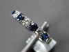 .62CT DIAMOND & AAA SAPPHIRE 18KT WHITE GOLD 3mm SEMI ETERNITY ANNIVERSARY RING