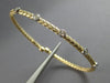 .18CT DIAMOND 14K 2 TONE GOLD 5 STONE FLEXIBLE WOVEN ETOILE CUFF BANGLE BRACELET