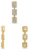 .83CT DIAMOND 14KT YELLOW GOLD ROUND BAGUETTE & PRINCESS SQUARE FLOATING PENDANT