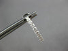 ESTATE 1.70CT DIAMOND 18K WHITE GOLD 3D CLASSIC INSIDE OUT HOOP HANGING EARRINGS