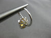 3.22CT DIAMOND & AAA CITRINE 14KT WHITE GOLD CUSHION & ROUND LEVERBACK EARRINGS