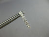 1.06CT DIAMOND 14K WHITE GOLD 3D CLASSIC INSIDE OUT OVAL HUGGIE HANGING EARRINGS