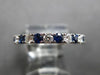 1.30CT DIAMOND & AAA SAPPHIRE 18KT WHITE GOLD 3D 2.5mm ETERNITY ANNIVERSARY RING