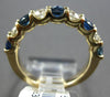 LARGE 1.64CT DIAMOND & AAA SAPPHIRE 14KT YELLOW GOLD 3D LUCIDA ANNIVERSARY RING