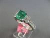 2.48CT DIAMOND & AAA EMERALD 18KT WHITE GOLD BAGUETTE & PRINCESS ENGAGEMENT RING