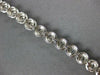 ESTATE LARGE 3.01CT DIAMOND 14KT WHITE GOLD 3D ROUND BEZEL PRONG TENNIS BRACELET