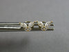 SMALL .31CT DIAMOND 14KT YELLOW GOLD 3D ROUND & MARQUISE BUTTERFLY STUD EARRINGS
