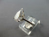 LARGE 3.50CT CUBIC ZIRCONIA 14KT WHITE GOLD PEAR SHAPE SOLITAIRE ENGAGEMENT RING