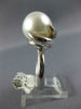 ESTATE .40CT DIAMOND & AAA SOUTH SEA PEARL 14KT WHITE GOLD LOVE KNOT RING #2670