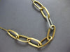 1.10CT DIAMOND 14KT 2 TONE GOLD MATTE & SHINY MULTI LINK SEMI ETERNITY NECKLACE