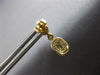 ESTATE .29CT DIAMOND 14KT YELLOW GOLD 3D ROUND & BAGUETTE HANGING EARRINGS
