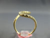 ESTATE LARGE .82CT DIAMOND 14KT YELLOW GOLD 3D CLASSIC MULTI WAVE SWIRL FUN RING