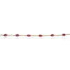 ESTATE 9.34CT AAA RUBY 14KT YELLOW GOLD 3D CLASSIC OVAL BY THE YARD FUN BRACELET
