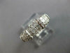 .85CT DIAMOND 14KT WHITE GOLD ROUND & PRINCESS 3 ROW INVISIBLE ANNIVERSARY RING