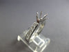 .60CT DIAMOND 14KT WHITE GOLD SIX PRONG CHANNEL SEMI MOUNT ENGAGEMENT RING 28073