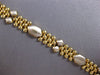 ESTATE 14KT WHITE & YELLOW GOLD 3D CLASSIC MATTE & SHINY HEXAGON FUN BRACELET