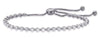 ESTATE 2.77CT DIAMOND 14KT WHITE GOLD 3D SHARED PRONG ADUSTABLE TENNIS BRACELET
