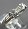 .81CT DIAMOND 14KT WHITE GOLD ROUND & BAGUETTE CHANNEL WEDDING ANNIVERSARY RING