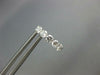 ESTATE .62CT DIAMOND 18K WHITE GOLD CLASSIC 5 STONE SHARED PRONG HUGGIE EARRINGS
