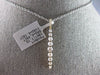 ESTATE .60CT DIAMOND 18KT YELLOW GOLD CLASSIC JOURNEY BAR LOVE FLOATING PENDANT