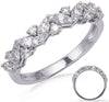 .53CT DIAMOND 14KT WHITE GOLD ROUND & MARQUISE SHAPE CRISS CROSS MULTI LEAF RING
