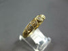 ESTATE .15CT DIAMOND 14KT YELLOW GOLD 3D FILIGREE SOLITAIRE FRIENDSHIP LOVE RING